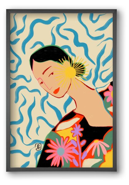 SUN AND SMILE - falikép keretben | artbridge