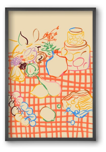 SUMMER FRUIT STILL LIFE - falikép keretben | artbridge