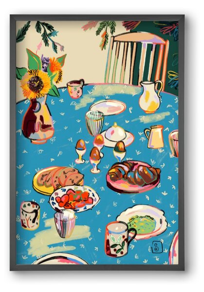 BREAKFAST IN THE GARDEN - falikép keretben | artbridge