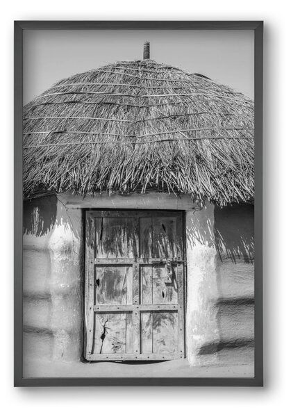 Mud hut - falikép keretben | artbridge