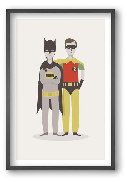 Superheroes - falikép keretben | artbridge
