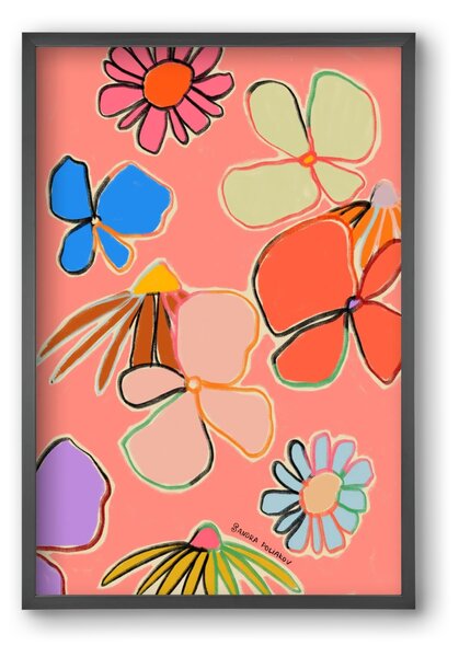 VINTAGE GARDEN PEACH - falikép keretben | artbridge