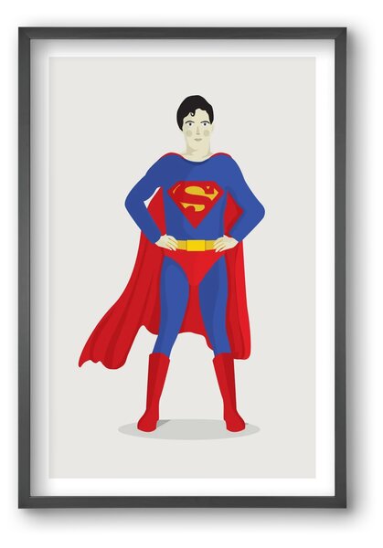 Superhero - falikép keretben | artbridge