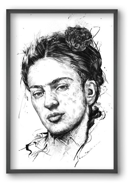 Frida - falikép keretben | artbridge