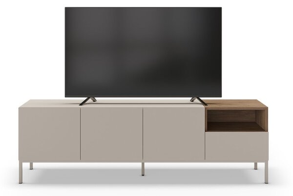 Krémszínű TV-állvány 180x55 cm Cailin – Marckeric