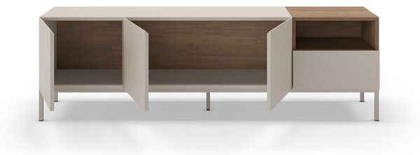 Krémszínű TV-állvány 180x55 cm Cailin – Marckeric