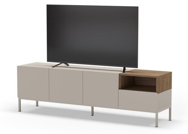 Krémszínű TV-állvány 180x55 cm Cailin – Marckeric