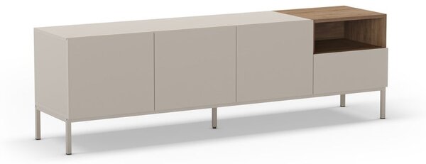 Krémszínű TV-állvány 180x55 cm Cailin – Marckeric