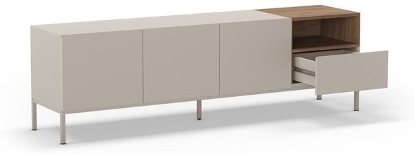 Krémszínű TV-állvány 180x55 cm Cailin – Marckeric