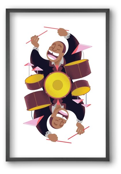 Jazz musician series - Art Blakey - falikép keretben | artbridge
