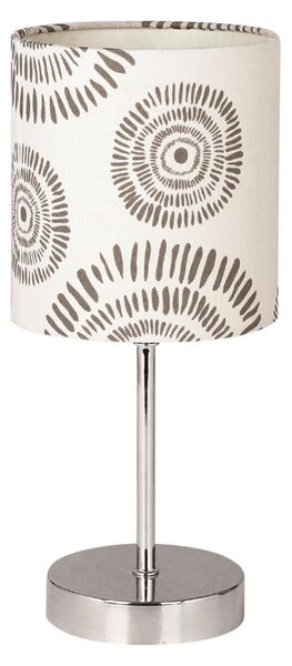 Candellux Asztali lámpa EMILY 1xE14/40W/230V krém/fényes króm CA0760