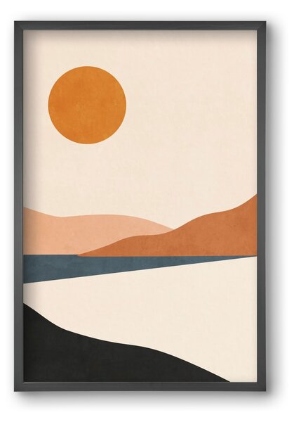 MINIMAL TROPICAL LANDSCAPE 02 - falikép keretben | artbridge