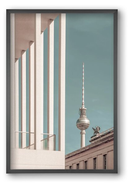 BERLIN Television Tower | urban vintage style - falikép keretben | artbridge