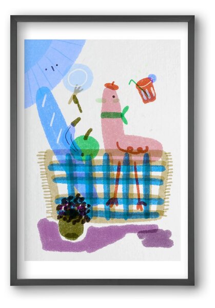 Picnic nr. 2 - falikép keretben | artbridge