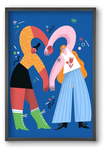 With A Little Help From My Friends - falikép keretben | artbridge