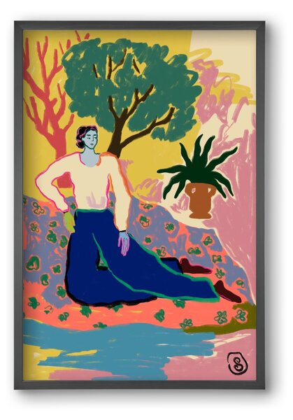 FEELING BLUE - falikép keretben | artbridge