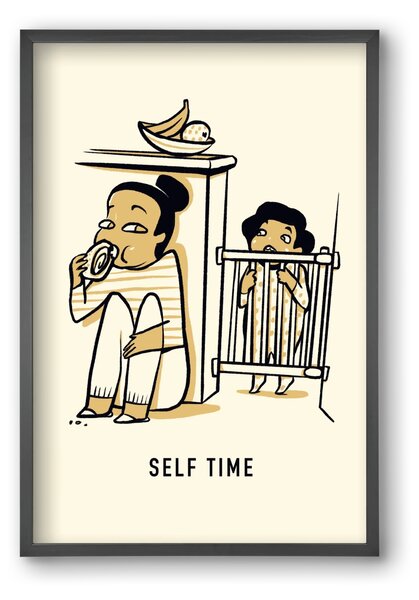 Self time - falikép keretben | artbridge
