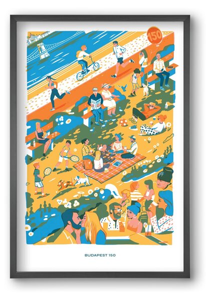 Budapest 150 (Roadster) - falikép keretben | artbridge