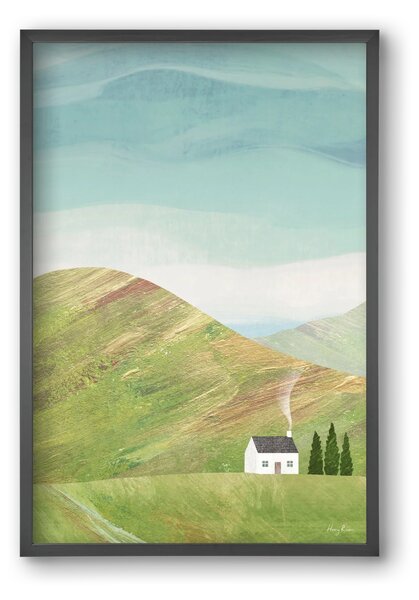 House on the hill - falikép keretben | artbridge