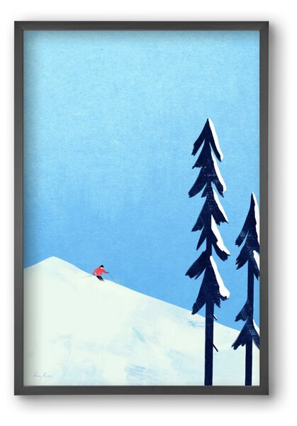Ski Minimalism - falikép keretben | artbridge