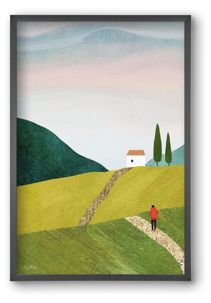 Walking home - falikép keretben | artbridge