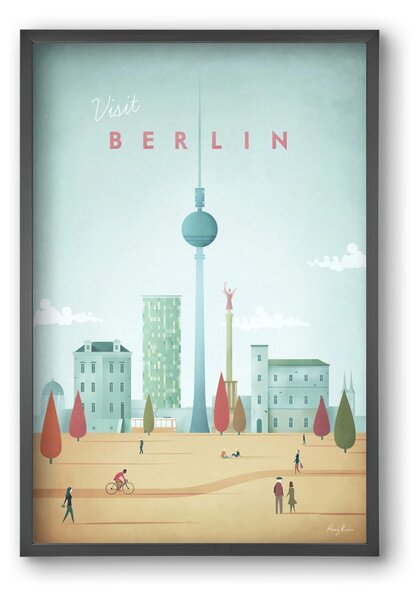 Berlin Travel Poster - falikép keretben | artbridge