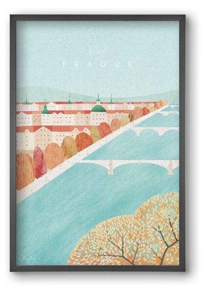 Prague Travel Poster - falikép keretben | artbridge
