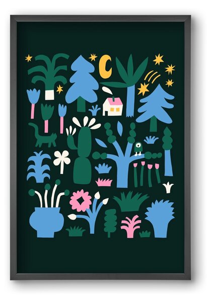 MAgic Garden - falikép keretben | artbridge