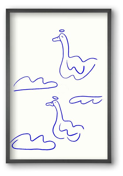 Angel Geese - falikép keretben | artbridge