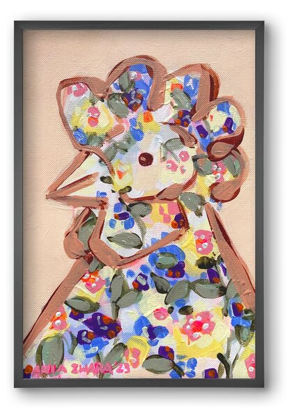 Spring mama hen - falikép keretben | artbridge
