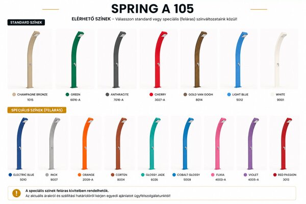 Spring A105 Íves hideg-meleg vizes zuhany