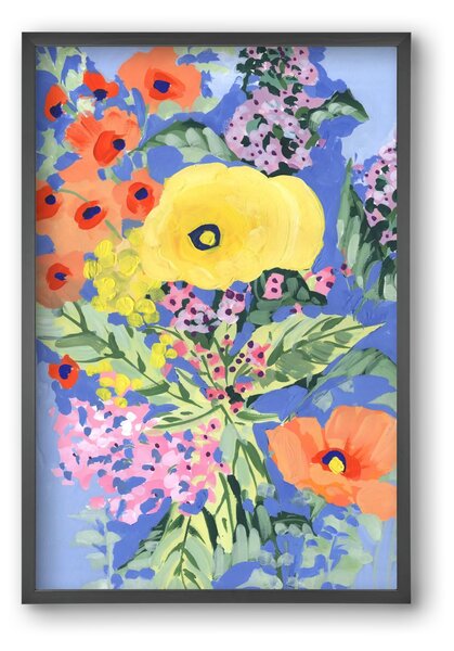 Yellow and orange poppies - falikép keretben | artbridge