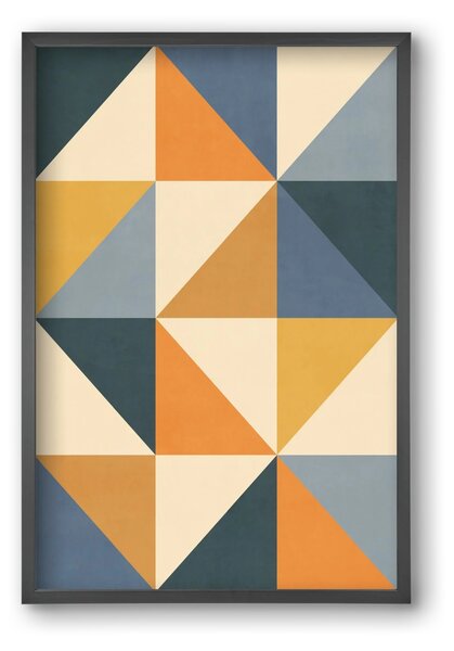 Triangle Composition 01 - falikép keretben | artbridge