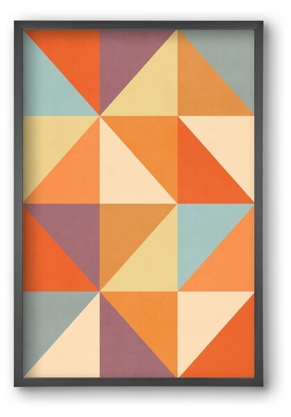 Triangle Composition 05 - falikép keretben | artbridge