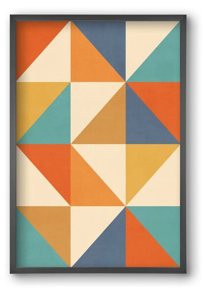 Triangle Composition 02 - falikép keretben | artbridge