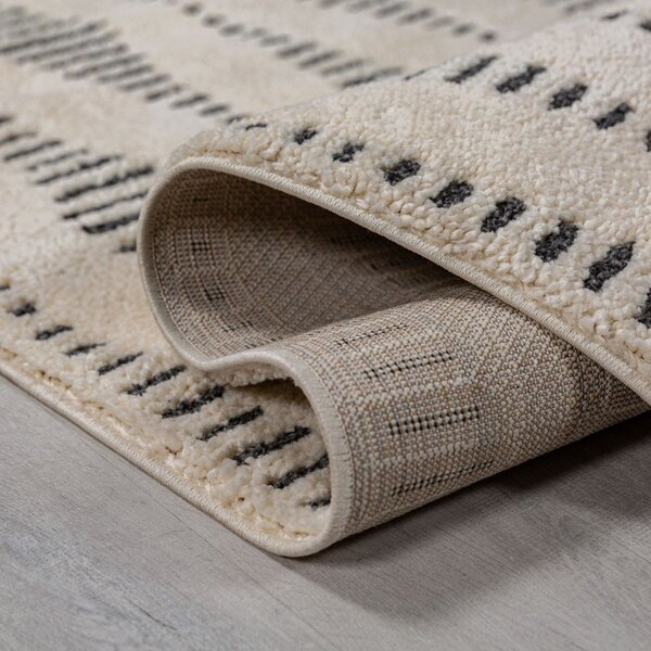 Krémszínű szőnyeg 200x290 cm Knot – Flair Rugs