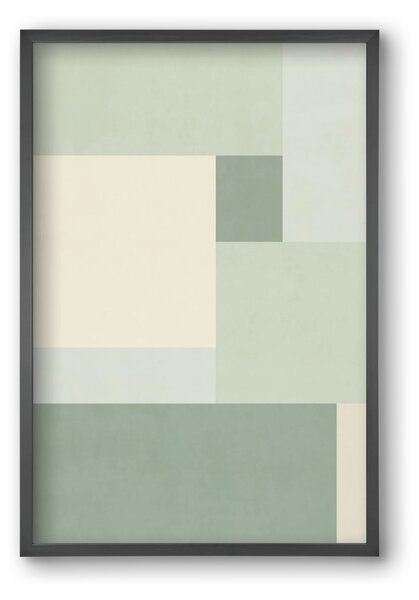 Composition of Geometric Shapes - Vd02 - falikép keretben | artbridge