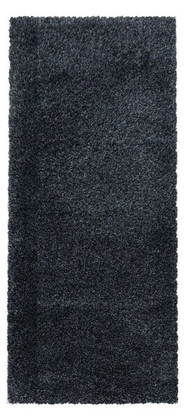 Antracitszürke futószőnyeg 80x250 cm Fluffy – Ayyildiz Carpets
