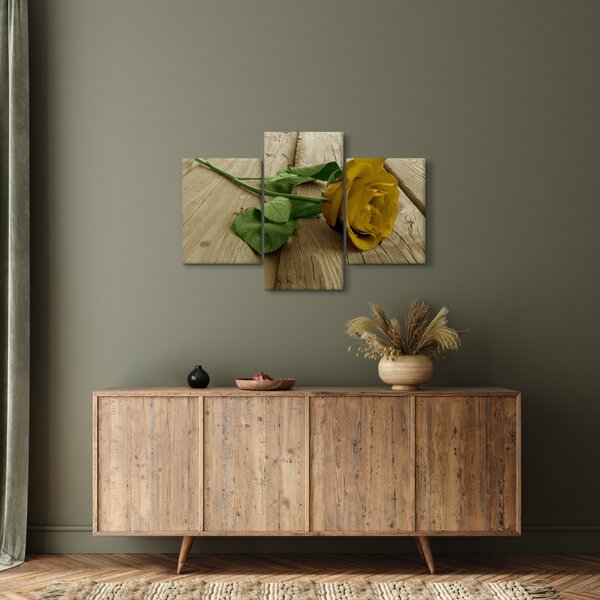 Kép - Vintage sárga rózsák (90x60 cm)