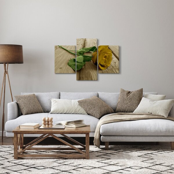 Kép - Vintage sárga rózsák (90x60 cm)