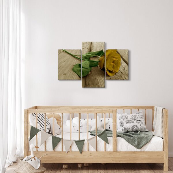 Kép - Vintage sárga rózsák (90x60 cm)