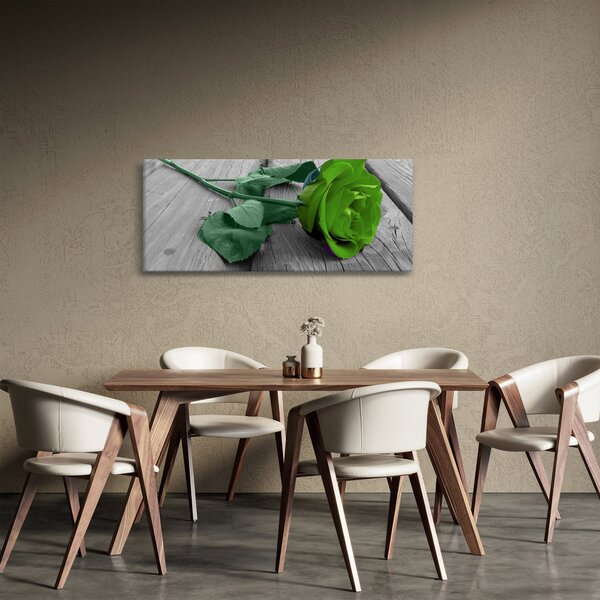 Kép - Zöld rózsa (120x50 cm)