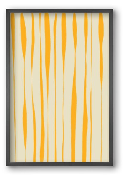 Yellow stripes - falikép keretben | artbridge