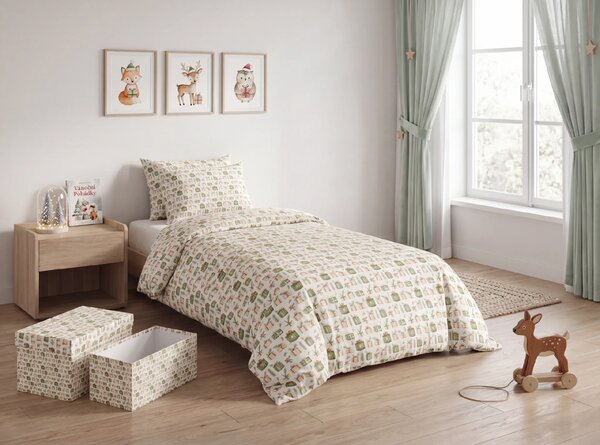 Polipamut ágynemű MERRY GIFTS POLY színes kivitel Ágyneműhuzat mérete: 2 db 70 x 90 cm | 200 x 220 cm