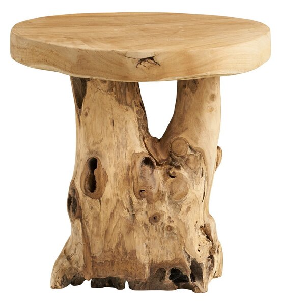 Teakfa kerek tárolóasztal ø 40 cm Palena – House Nordic