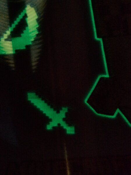 Sinsay - Takaró fluoreszkáló mintával Minecraft - menta