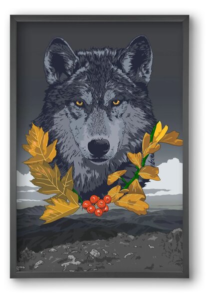 Lupus - falikép keretben | artbridge