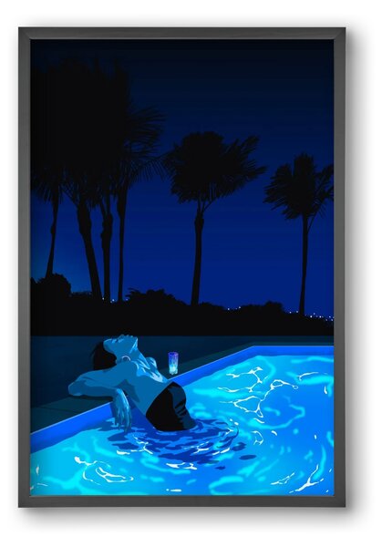 The Waiting Blues - The Pool - falikép keretben | artbridge