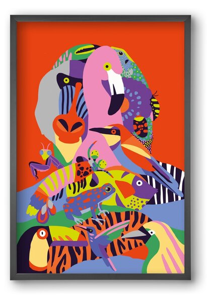 Tropical - falikép keretben | artbridge