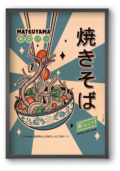 Noodles Every Day - falikép keretben | artbridge